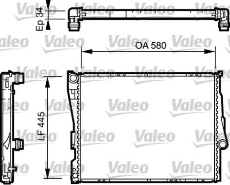 Kylare, motorkylning 734276 Valeo