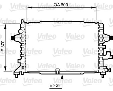 Kylare, motorkylning 734380 Valeo