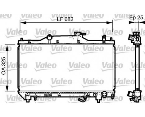 Kylare, motorkylning 734491 Valeo