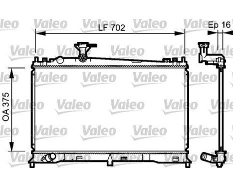 Kylare, motorkylning 735053 Valeo