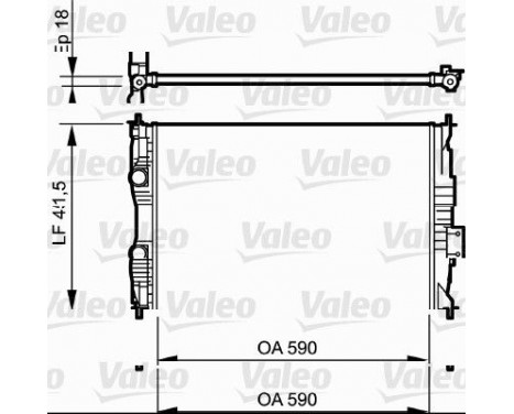 Kylare, motorkylning 735118 Valeo