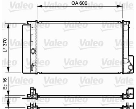 Kylare, motorkylning 735250 Valeo