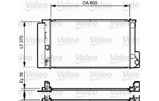 Kylare, motorkylning 735250 Valeo