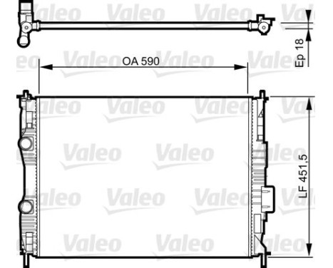 Kylare, motorkylning 735281 Valeo