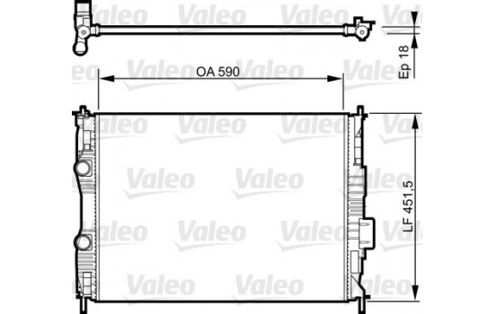 Kylare, motorkylning 735281 Valeo