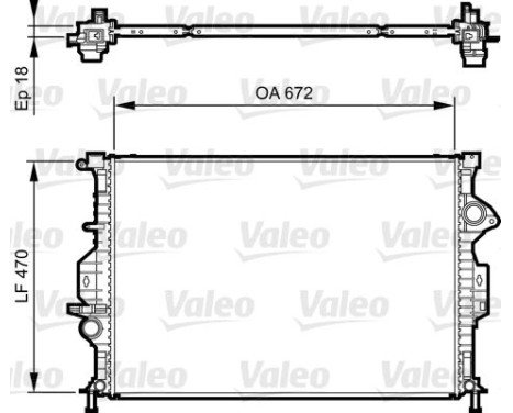Kylare, motorkylning 735373 Valeo