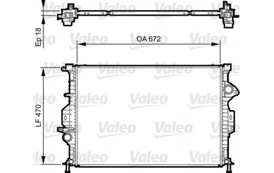 Kylare, motorkylning 735373 Valeo