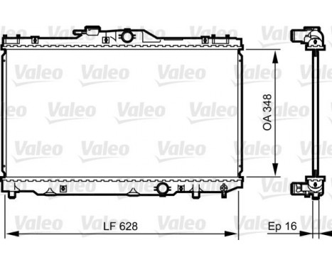 Kylare, motorkylning 735415 Valeo