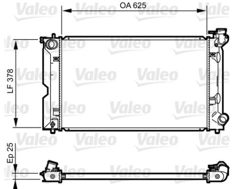 Kylare, motorkylning 735567 Valeo