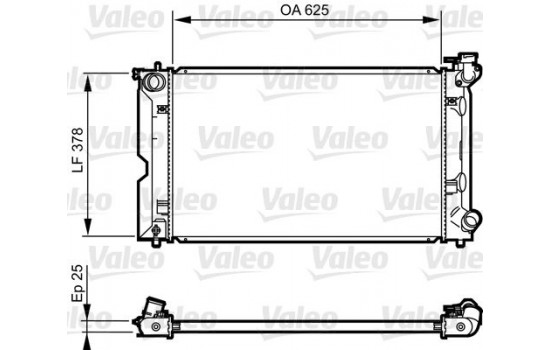 Kylare, motorkylning 735567 Valeo