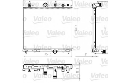 Kylare, motorkylning 735618 Valeo