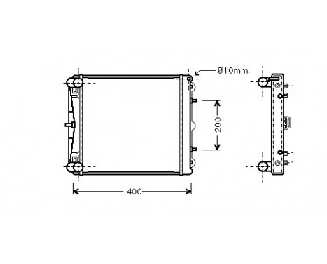 Kylare, motorkylning 74002023 International Radiators