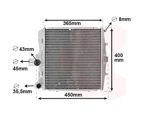 Kylare, motorkylning 74012703 International Radiators