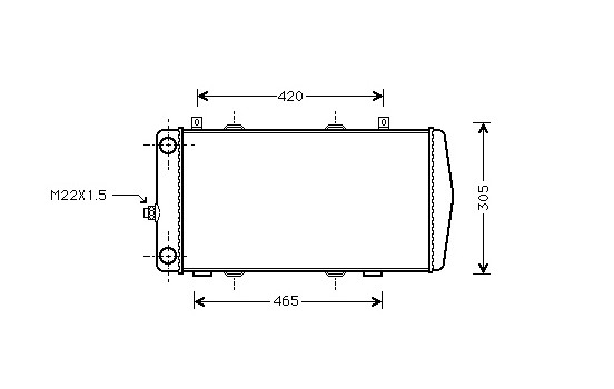 Kylare, motorkylning 76002004 International Radiators