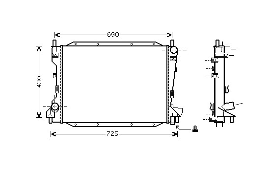 Kylare, motorkylning 77002035 International Radiators