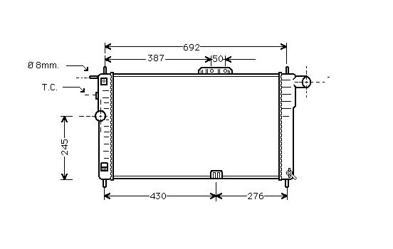 Kylare, motorkylning 81002001 International Radiators