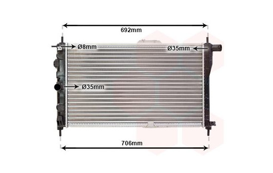Kylare, motorkylning 81002001 International Radiators, bild 2