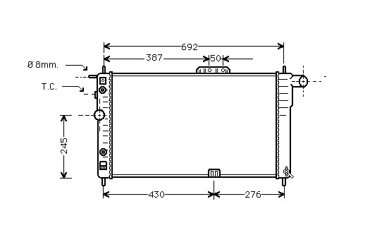 Kylare, motorkylning 81002002 International Radiators
