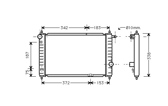 Kylare, motorkylning 81002007 International Radiators