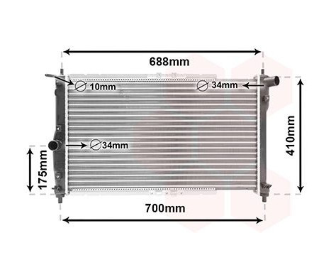 Kylare, motorkylning 81002014 International Radiators, bild 2