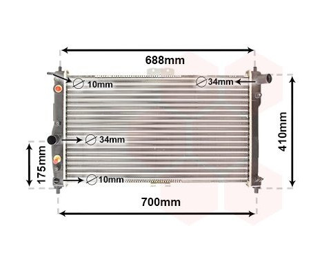 Kylare, motorkylning 81002015 International Radiators, bild 2