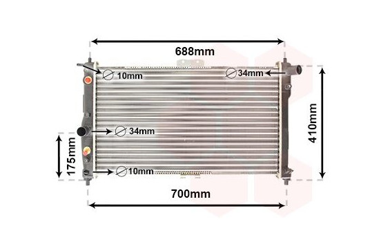 Kylare, motorkylning 81002015 International Radiators, bild 2