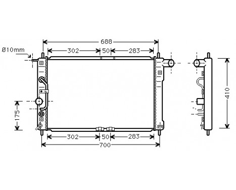 Kylare, motorkylning 81002015 International Radiators