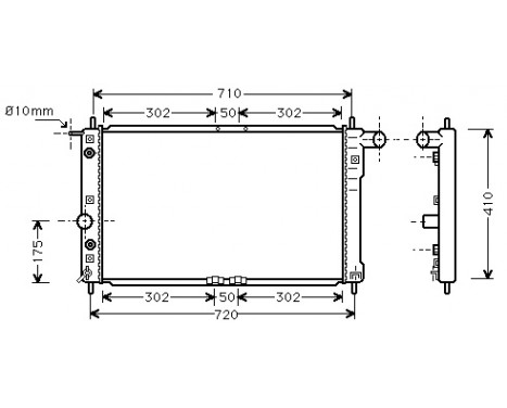 Kylare, motorkylning 81002017 International Radiators