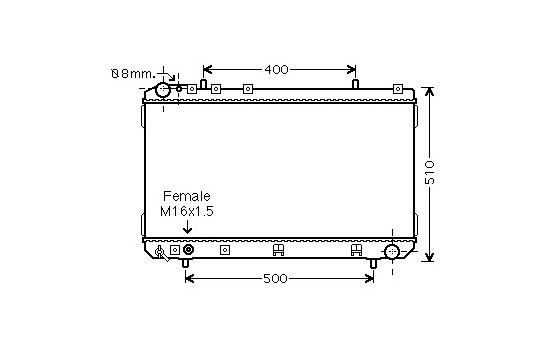 Kylare, motorkylning 81002070 International Radiators