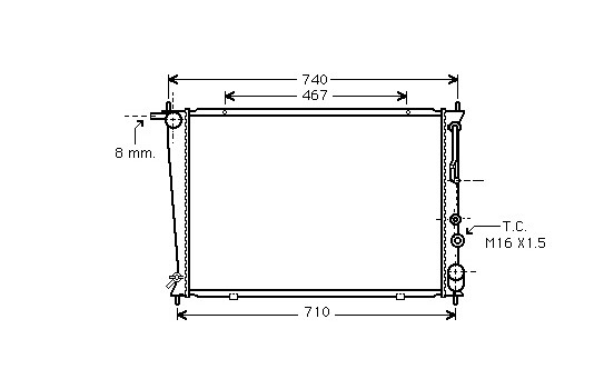 Kylare, motorkylning 82002050 International Radiators