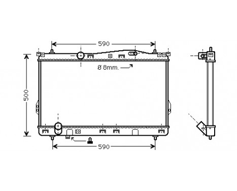 Kylare, motorkylning 82002077 International Radiators