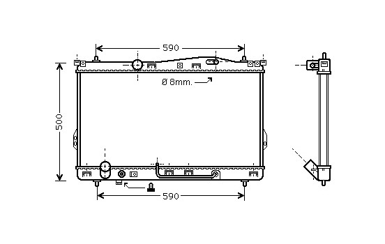 Kylare, motorkylning 82002078 International Radiators