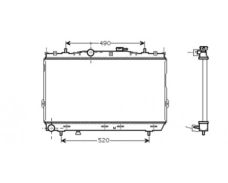 Kylare, motorkylning 82002095 International Radiators