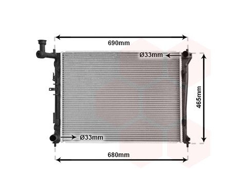 Kylare, motorkylning 82002179 International Radiators, bild 2