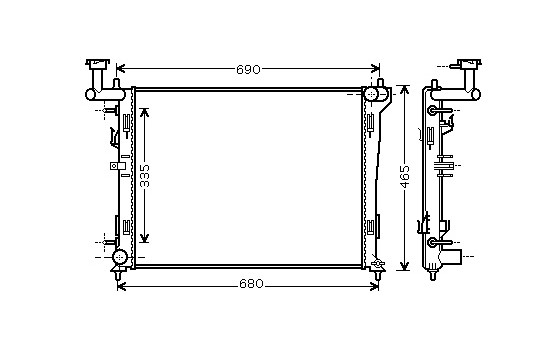 Kylare, motorkylning 82002180 International Radiators