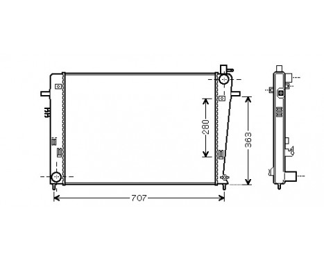 Kylare, motorkylning 82002204 International Radiators