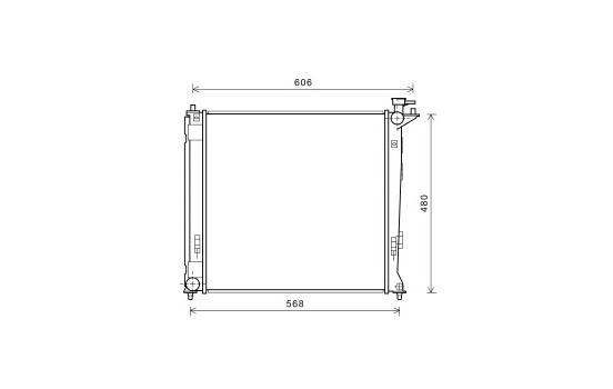 Kylare, motorkylning 82002284 International Radiators