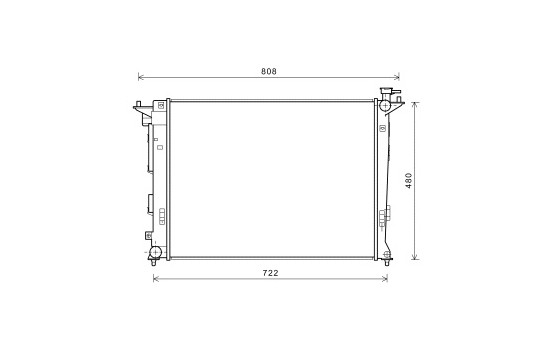 Kylare, motorkylning 82002285 International Radiators