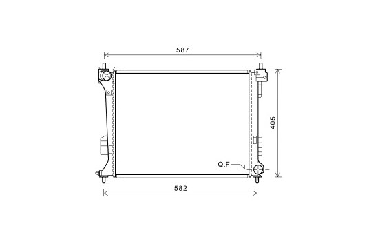 Kylare, motorkylning 82002302 International Radiators