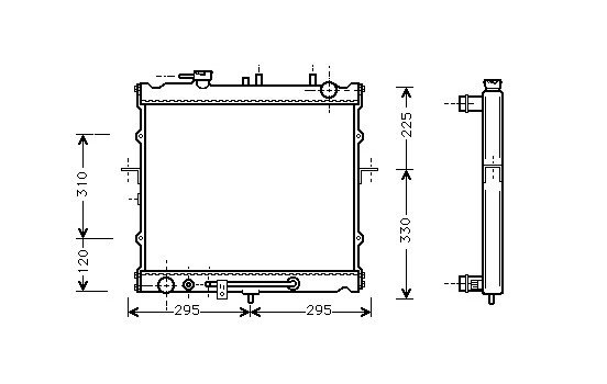 Kylare, motorkylning 83002023 International Radiators