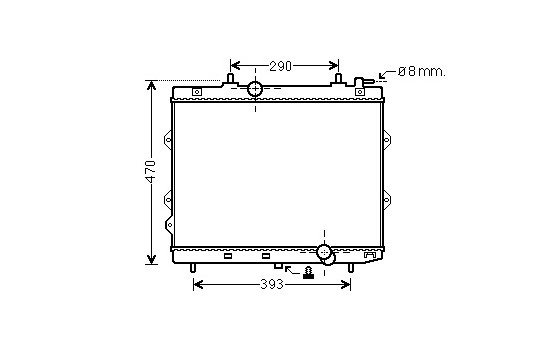 Kylare, motorkylning 83002129 International Radiators