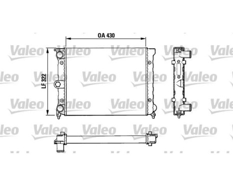 Kylare, motorkylning 883819 Valeo