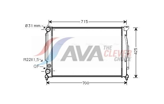 Kylare, motorkylning AI2108 Ava Quality Cooling