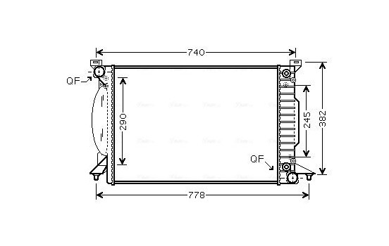 Kylare, motorkylning AI2207 Ava Quality Cooling