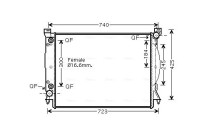 Kylare, motorkylning AI2246 Ava Quality Cooling