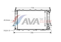 Kylare, motorkylning AIA2082 Ava Quality Cooling