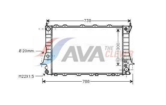 Kylare, motorkylning AIA2082 Ava Quality Cooling
