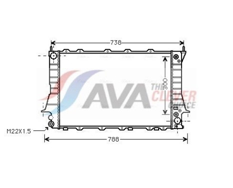 Kylare, motorkylning AIA2084 Ava Quality Cooling