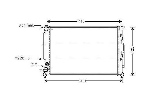 Kylare, motorkylning AIA2105 Ava Quality Cooling