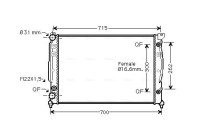 Kylare, motorkylning AIA2109 Ava Quality Cooling